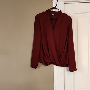 Mossimo Elegant Burgundy Women's Top